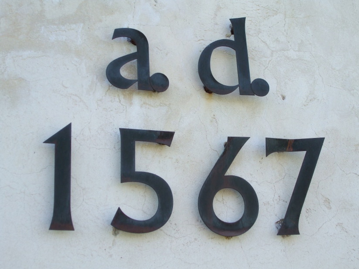 Letopočet „a.d. 1567“